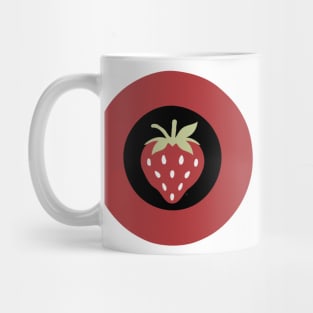 Sweet Serenity: A Minimalistic Strawberry Mug